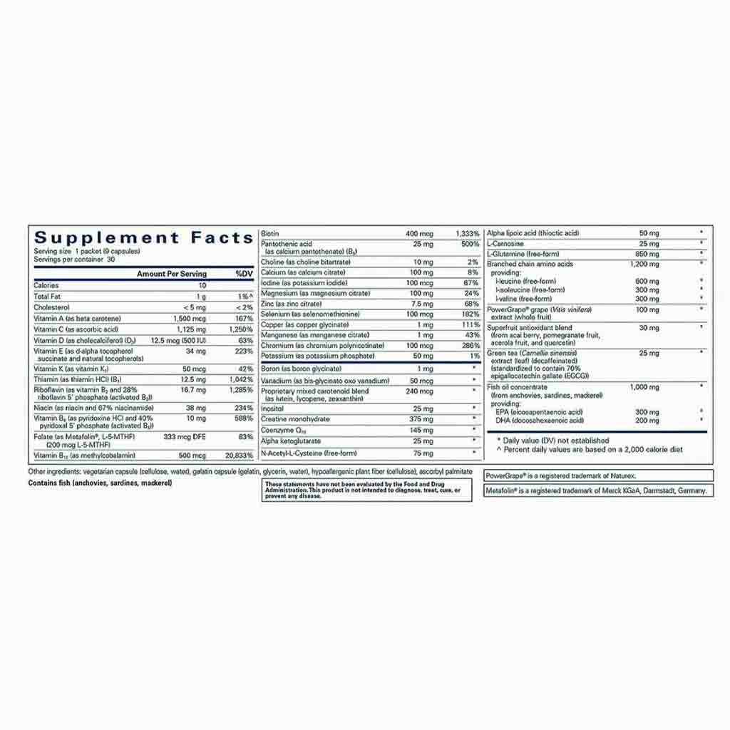 Pure Encapsulations Athletic Pure Pack 30 pkts