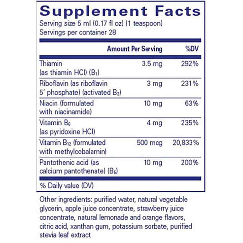 Pure Encapsulations B-COMPLEX LIQUID 140ML (4.73 FL OZ)