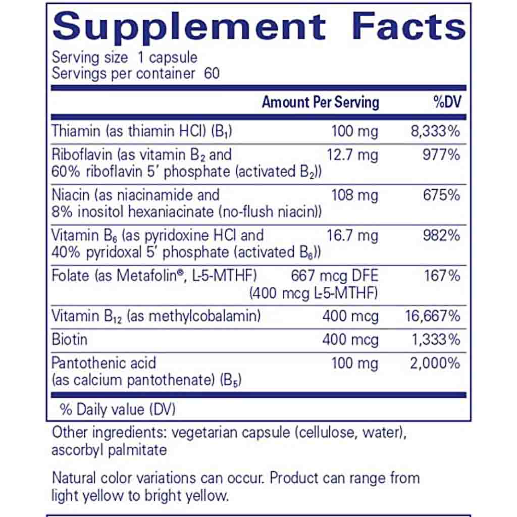 Supplement facts label with detailed nutritional information on a white background