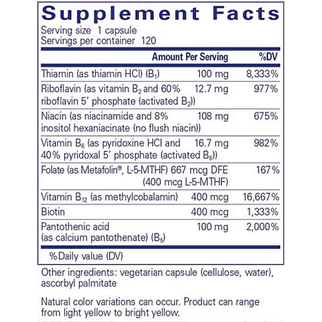 Supplement facts label with detailed nutritional information on a white background