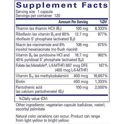 Supplement facts label with detailed nutritional information on a white background