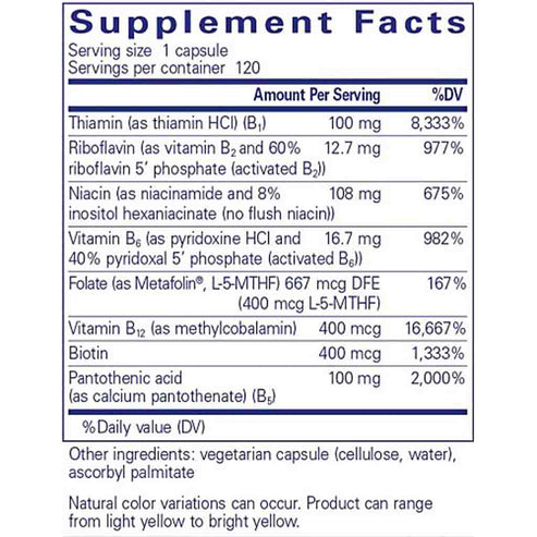 Pure Encapsulations B-Complex Plus 120c