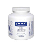 White supplement bottle labeled 'pure encapsulations Beta-sitosterol' on a white background