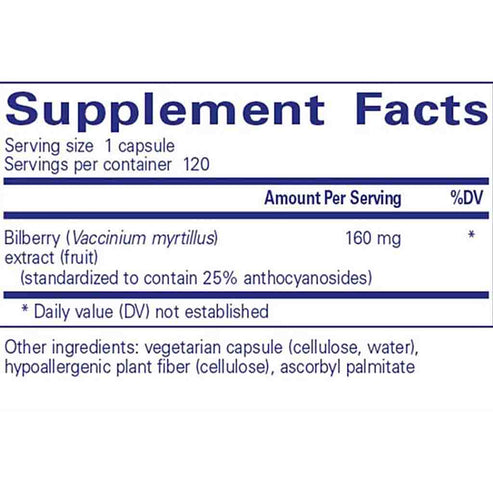 Pure Encapsulations Bilberry 160 120c