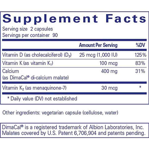 Pure Encapsulations Calcium K/D 180C