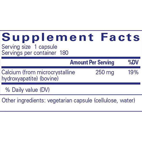 Pure Encapsulations Calcium MCHA  180c