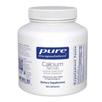 White supplement bottle labeled 'pure encapsulations Calcium (MCHA)' on a white background