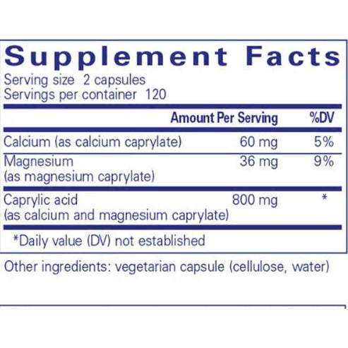 Pure Encapsulations Caprylic Acid 240c