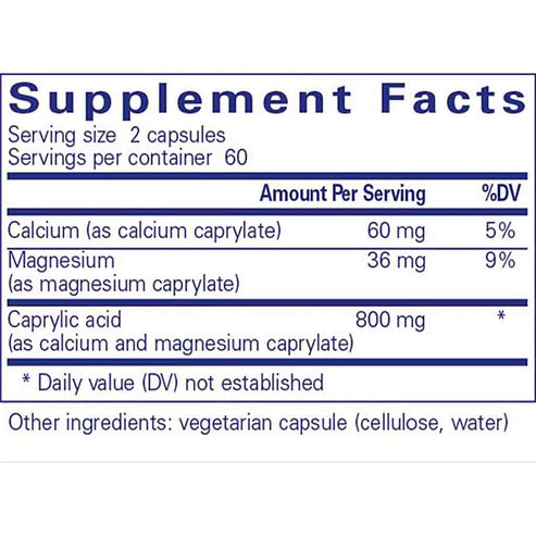 Pure Encapsulations Caprylic Acid 120c