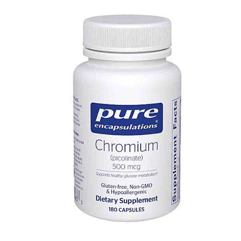 Pure Encapsulations Chromium Picolinate 500 mcg 180c