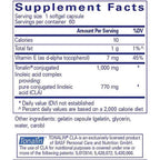 Supplement facts label for a product containing TONALIN CLA.