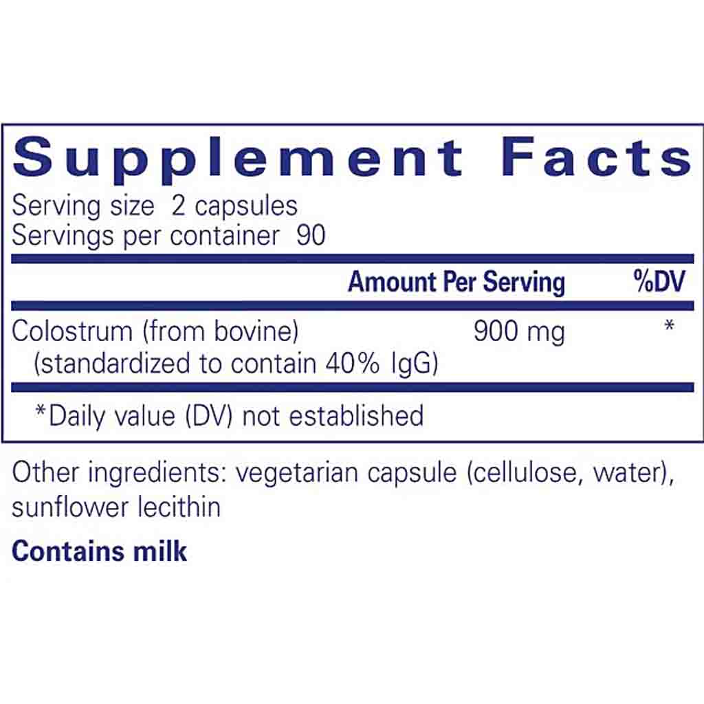 Pure Encapsulations Colostrum 40 percent IgG 180c