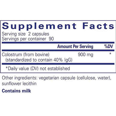 Pure Encapsulations Colostrum 40 percent IgG 180c