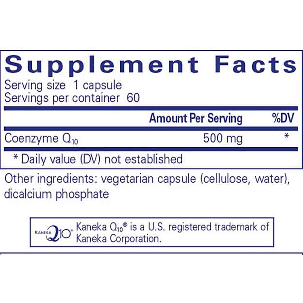 Pure Encapsulations CoQ10 500mg 60c