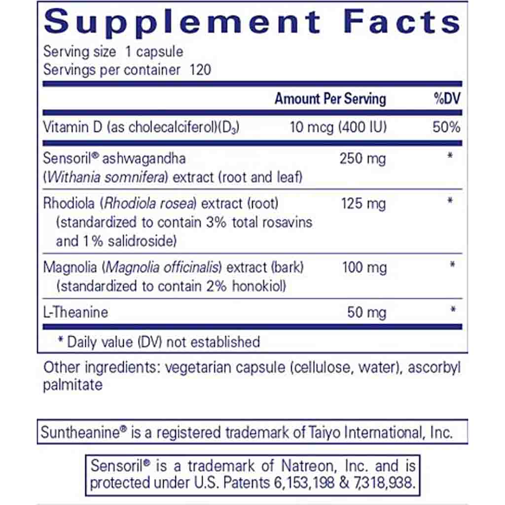 Pure Encapsulations Cortisol Calm 120c