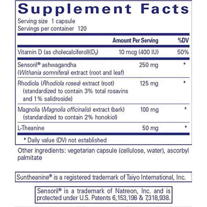 Pure Encapsulations Cortisol Calm 120c