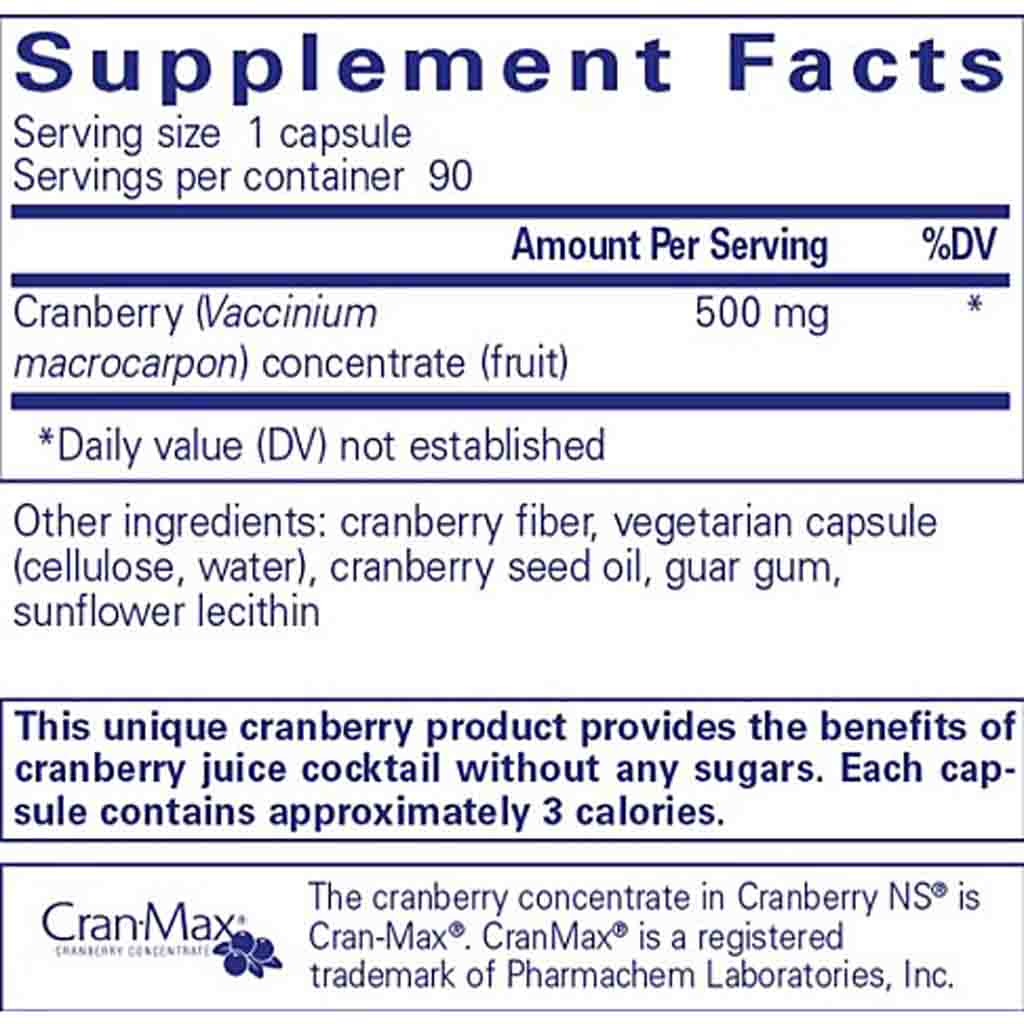 Pure Encapsulations Cranberry NS 90c