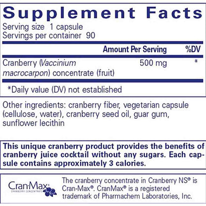 Pure Encapsulations Cranberry NS 90c