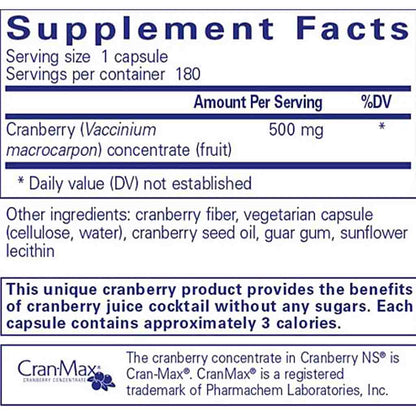 Pure Encapsulations Cranberry NS 180c