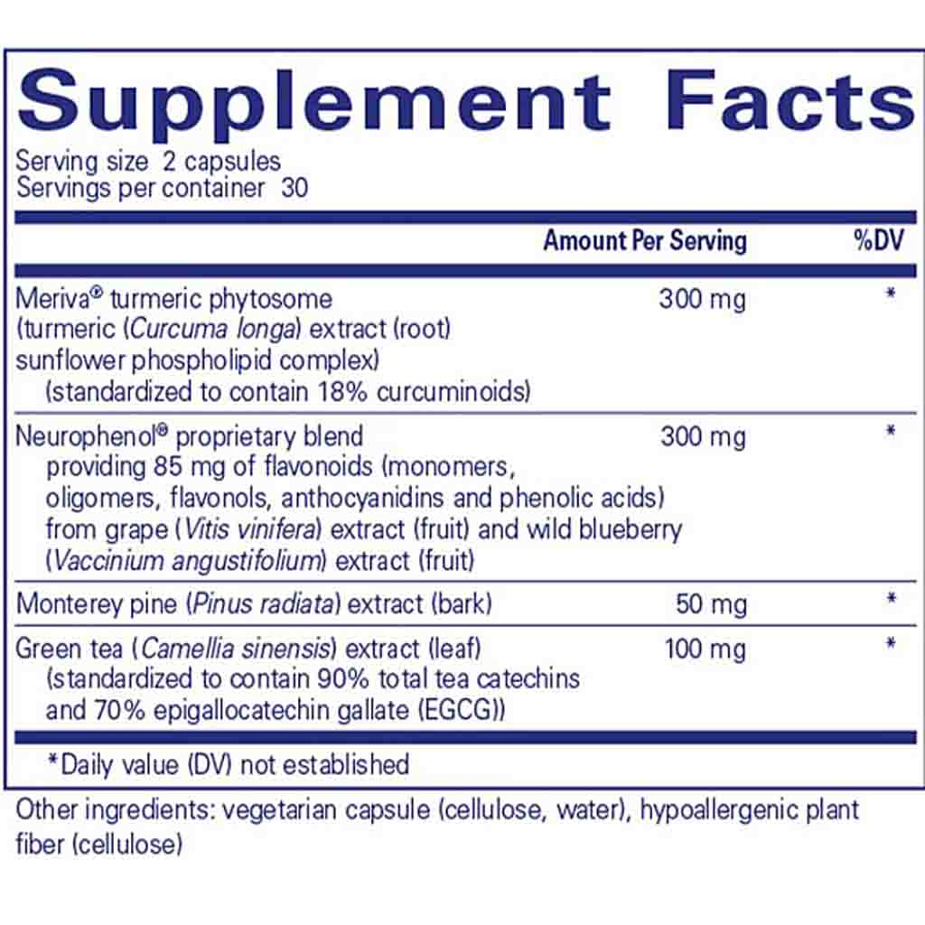 Pure Encapsulations CurcumaSorb Mind 60C