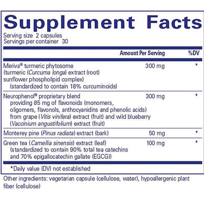 Pure Encapsulations CurcumaSorb Mind 60C