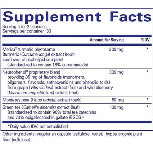 Pure Encapsulations CurcumaSorb Mind 60C