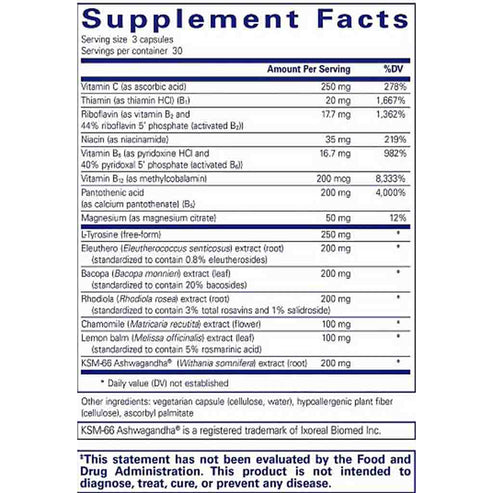 Pure Encapsulations Daily Stress Formula 90c