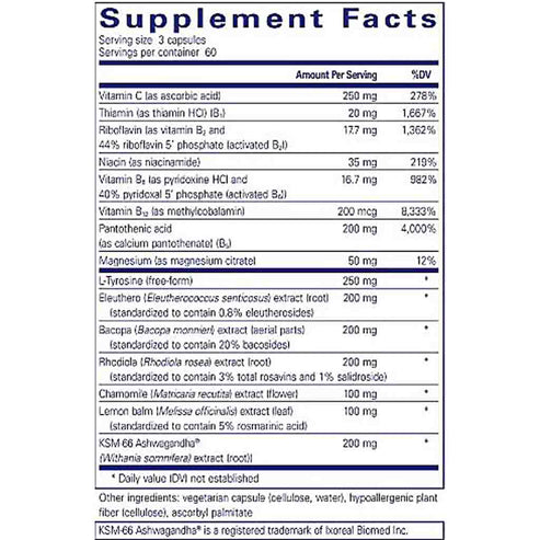 Pure Encapsulations Daily Stress Formula 180c