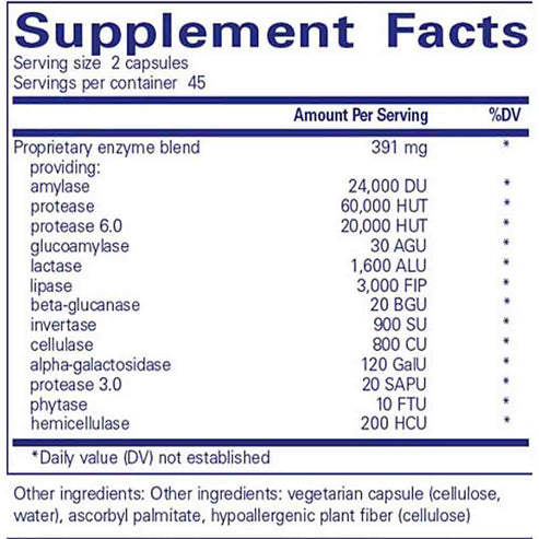 Pure Encapsulations Digestive Enzymes Ultra 90c