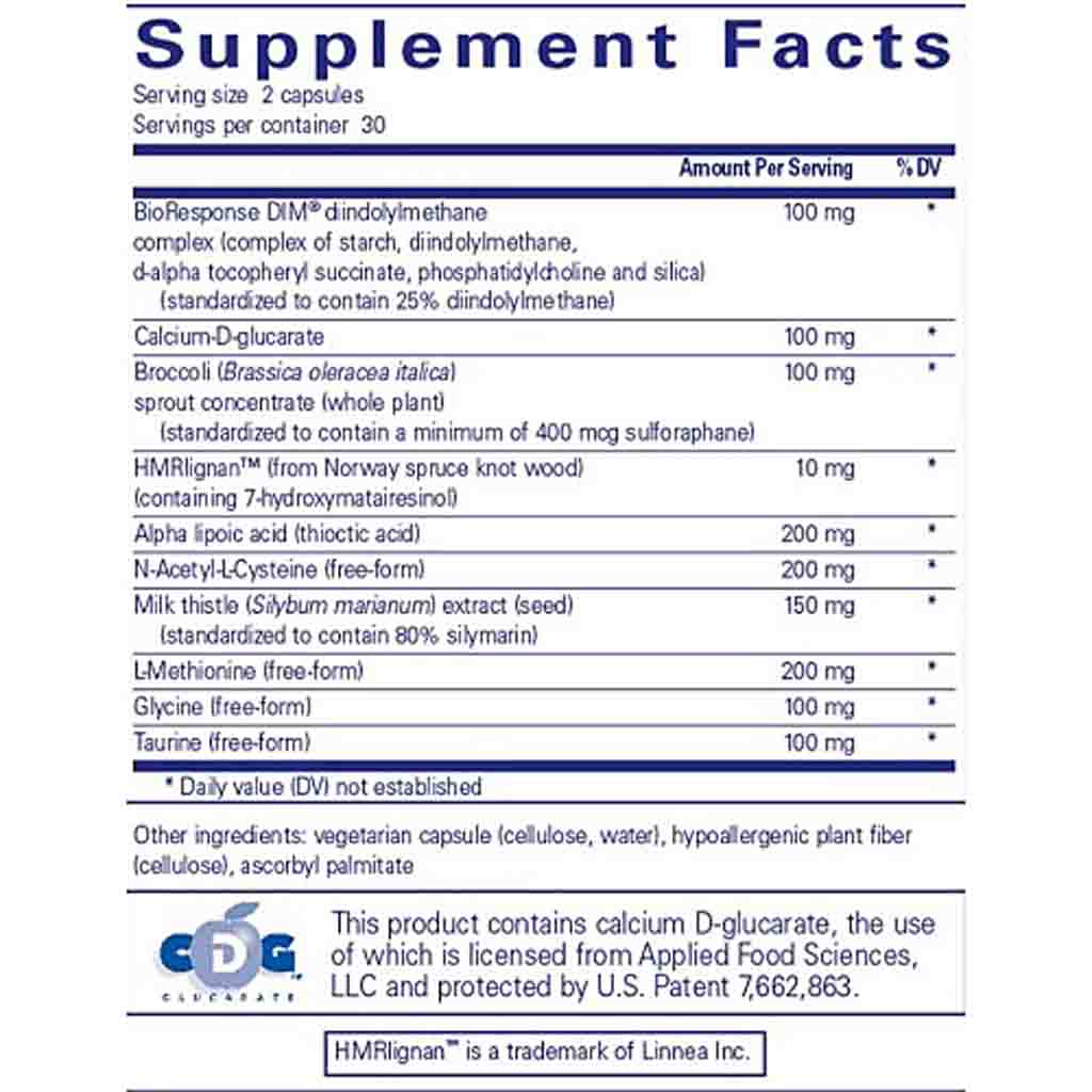 Pure Encapsulations DIM Detox 60c