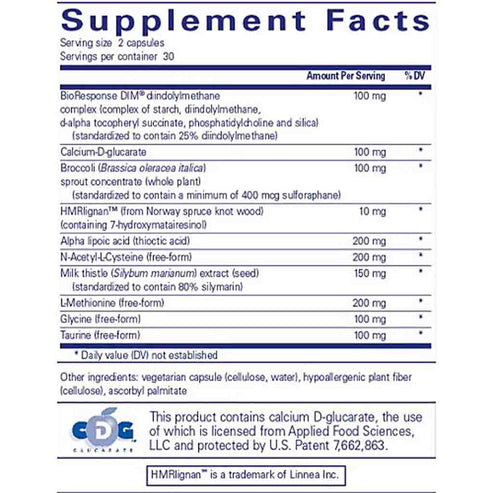 Pure Encapsulations DIM Detox 60c