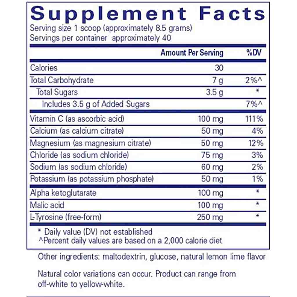 Pure Encapsulations Electrolyte-Energy formula 340 g