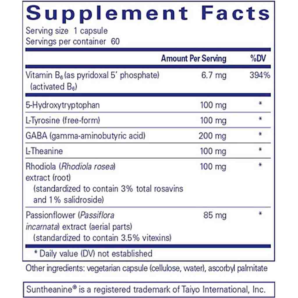 Pure Encapsulations Emotional Wellness 60c