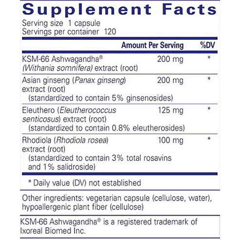 Pure Encapsulations Energy Xtra 120c