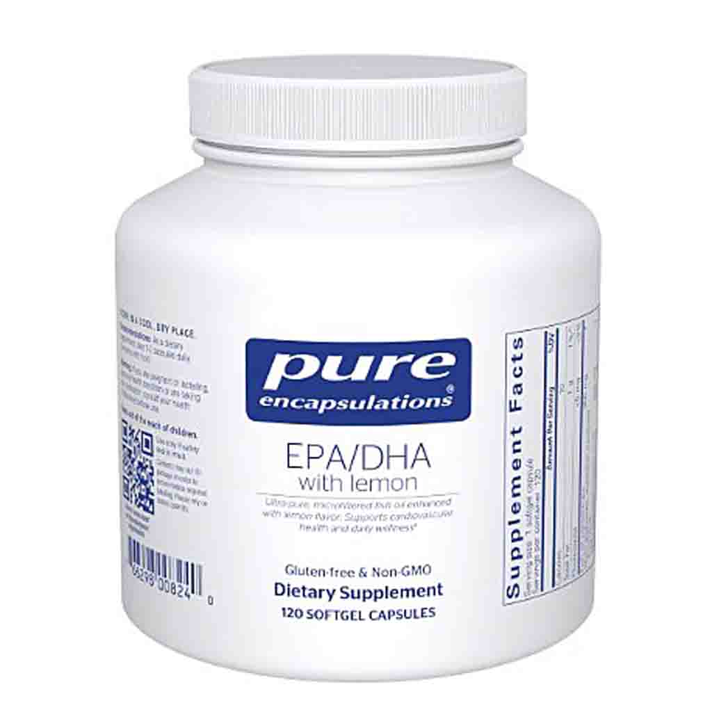 Pure Encapsulations EPA/DHA with lemon 120 softgels
