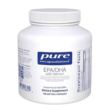 Pure Encapsulations EPA/DHA with lemon 120 softgels