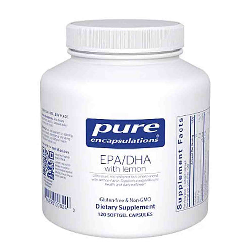 Pure Encapsulations EPA/DHA with lemon 120 softgels