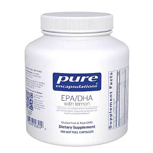 Pure Encapsulations EPA/DHA with lemon 120 softgels