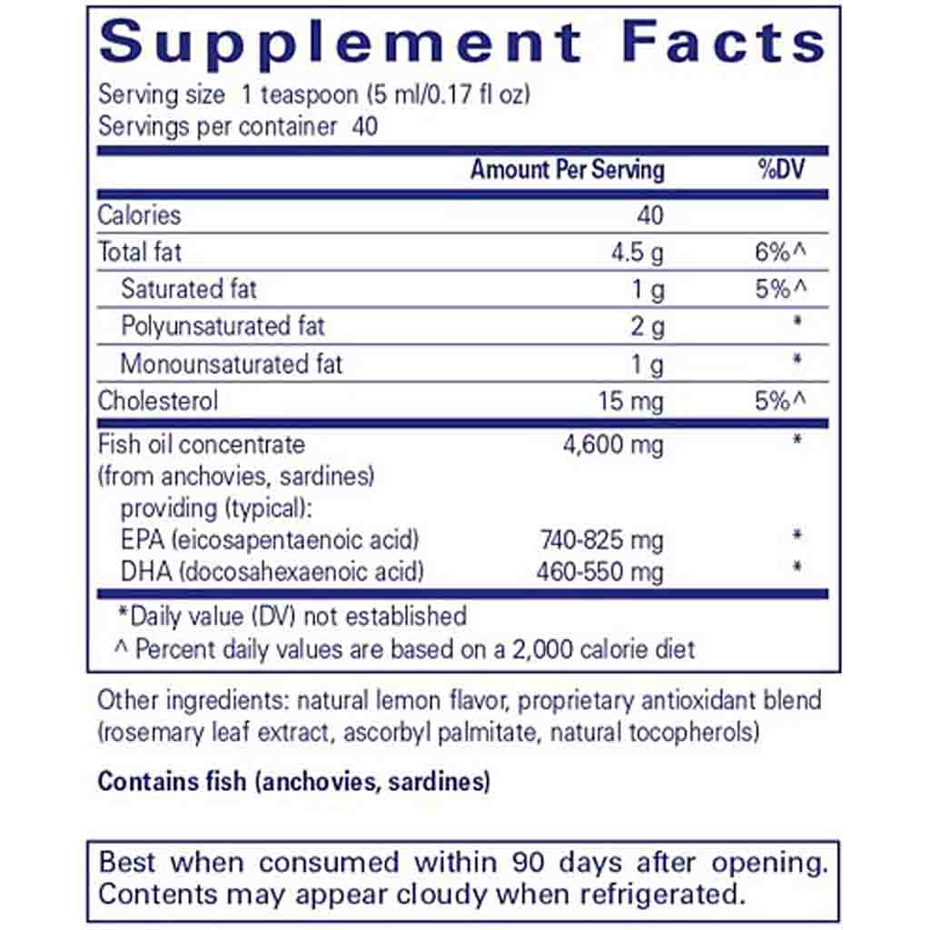 Pure Encapsulations EPA/DHA liquid 200 ml