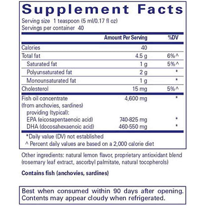Pure Encapsulations EPA/DHA liquid 200 ml