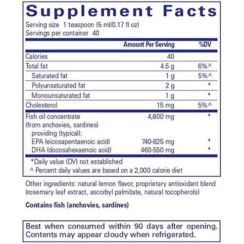 Pure Encapsulations EPA/DHA liquid 200 ml