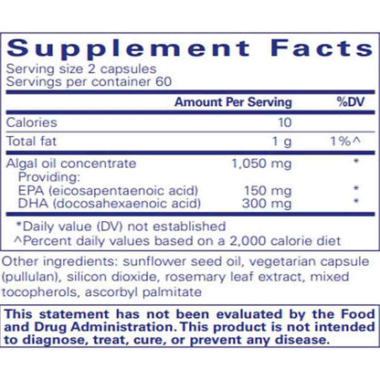 Pure Encapsulations EPA/DHA Vegetarian 120c