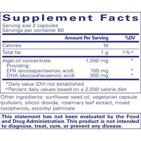 Pure Encapsulations EPA/DHA Vegetarian 120c