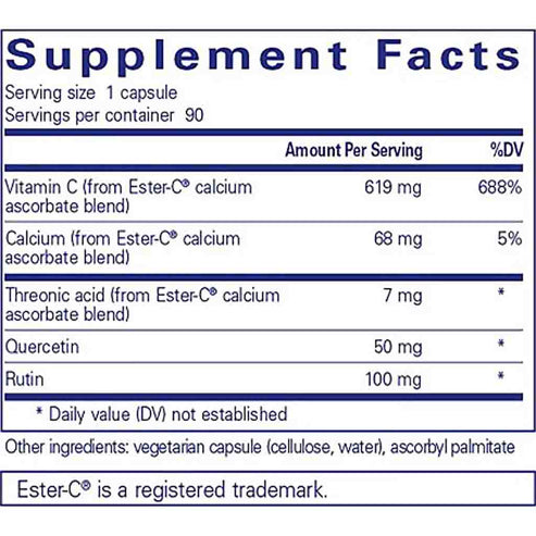 Pure Encapsulations Ester-C & flavonoids 90c
