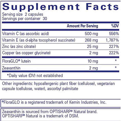Pure Encapsulations EyeProtect Basics 60c