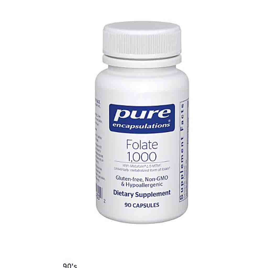 Pure Encapsulations Folate 1000mcg 90c
