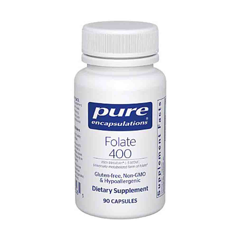 Pure Encapsulations Folate 400mcg 90c