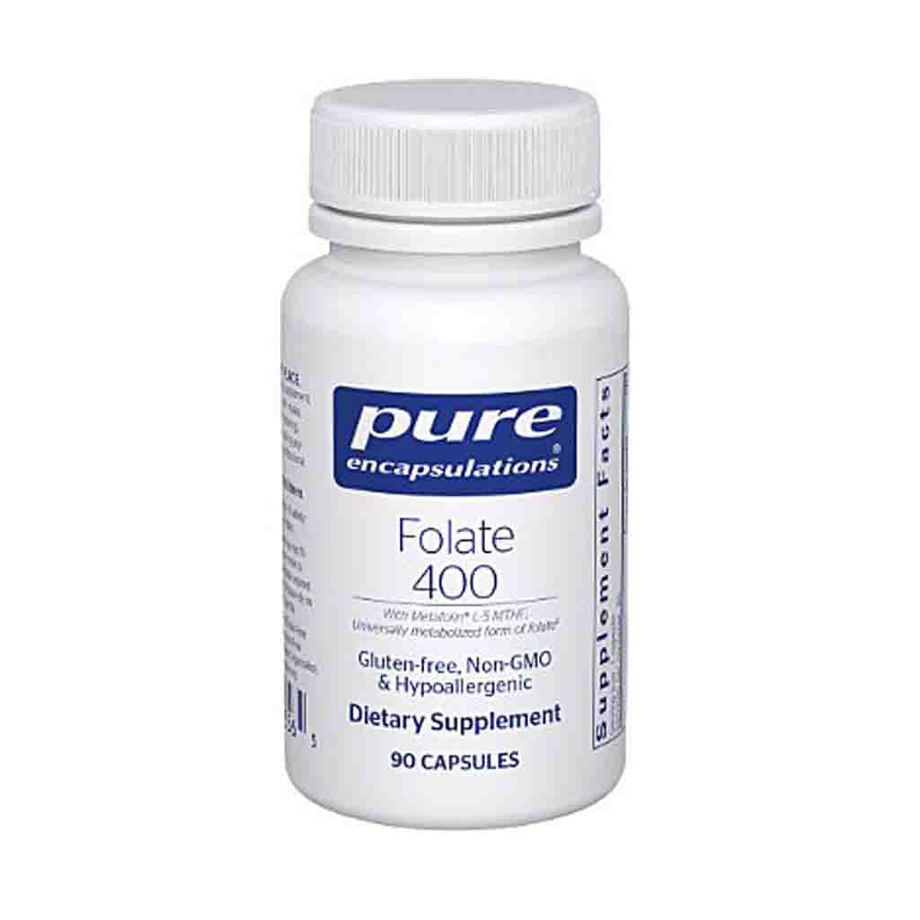 Pure Encapsulations Folate 400mcg 90c