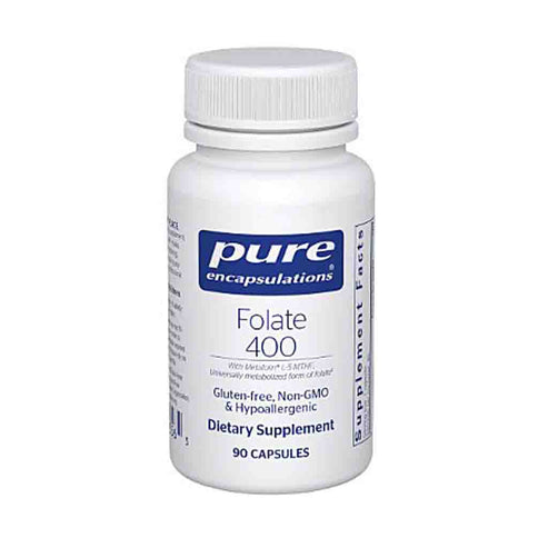 Pure Encapsulations Folate 400mcg 90c