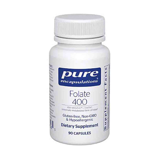 Pure Encapsulations Folate 400mcg 90c